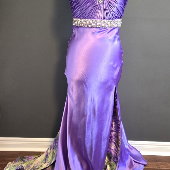 stunning purple beaded/jeweled detailed gown by BLUSH Prom by Alexia - Picture 10 of 15